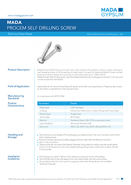 Procem Self Drilling Screw