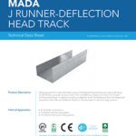 Combination J-runner and double hat track, offering versatile application in drywall framing and finishing.