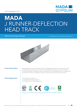 Combination J-runner and double hat track, offering versatile application in drywall framing and finishing.