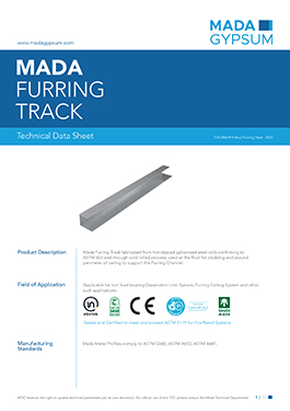 The metal furring channel used to create a level surface for attaching drywall, is often used in ceiling and wall applications.