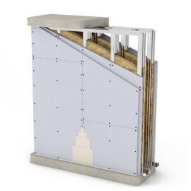 Advanced partition system offering fire resistance and acoustic insulation, ideal for interior walls in commercial buildings.