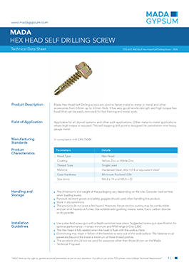 Hex Head Self Drilling Screw
